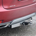 Фаркоп с накладкой из нерж. LEXUS RX (кроме F-Sport) 2019- съемный квадрат — изображение 2