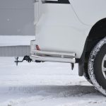 Фаркоп Toyota с нерж накладкой LAND CRUISER PRADO 150 с 2009 - съемный квадрат — изображение 6