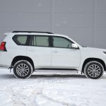 Фаркоп Toyota с нерж накладкой LAND CRUISER PRADO 150 с 2009 - съемный квадрат — изображение 5