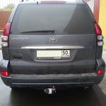 ТСУ TOYOTA LAND CRUISER J120 PRADO з/колесо снизу (2002) — изображение 3