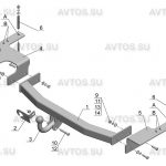 ТСУ TOYOTA Land Cruiser J200 (2007-)  LEXUS LX 570 (2007-) — изображение 2