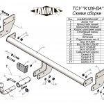 ТСУ для KIA SOUL III (SK)  2019 — ...г.в. (С БЫСТРОСЪЕМНЫМ ШАРОМ)